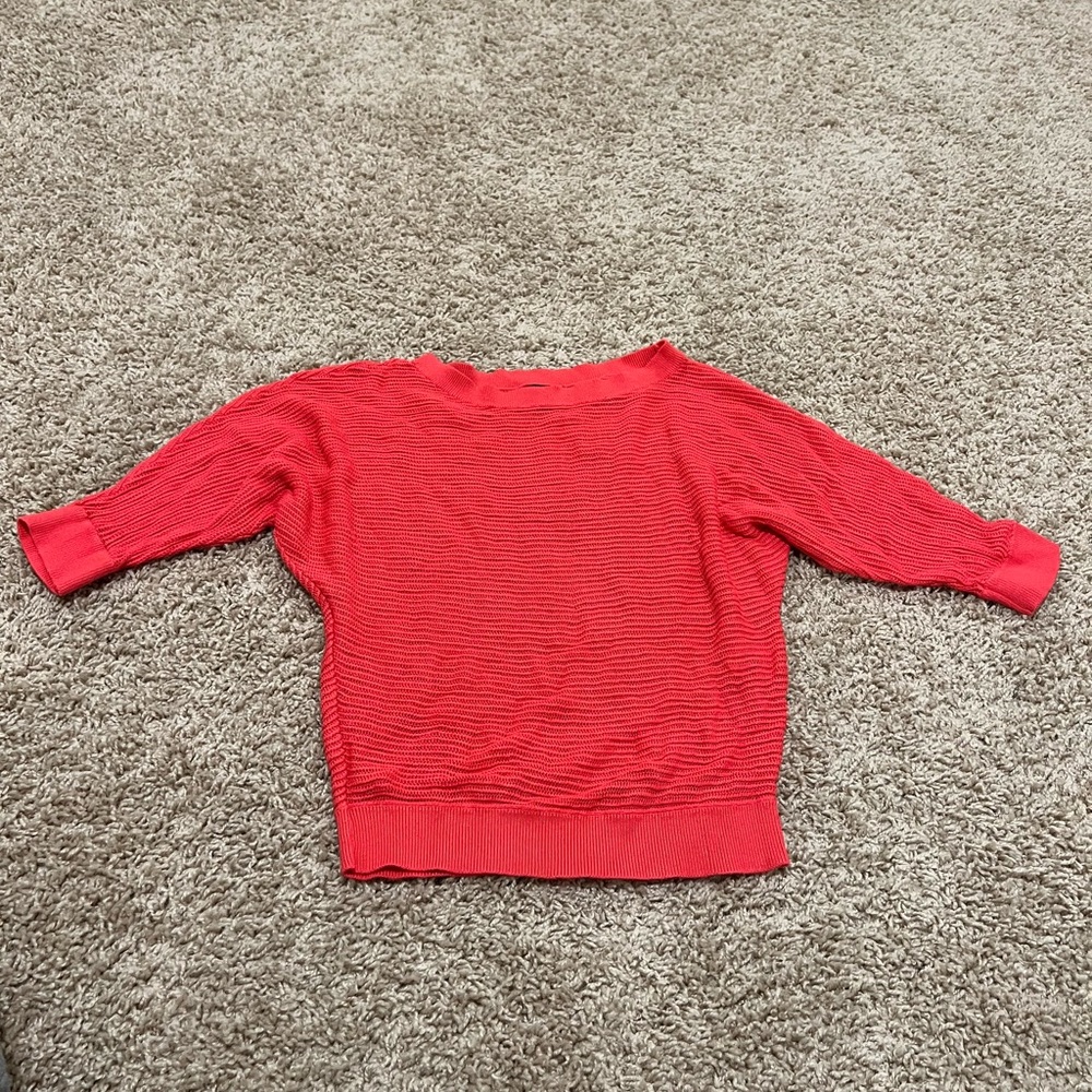 Coral color Express sweater